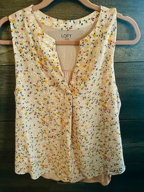 LOFT Sleeveless V-Neck Top